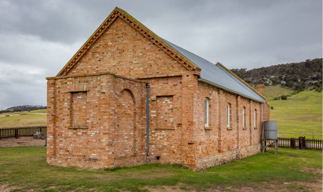 Visit the historical Wybalenna Chapel which dates back to 1833 | <i>Dietmar Kahles</i>
