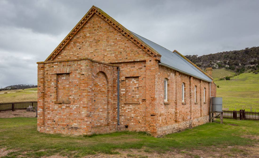 Visit the historical Wybalenna Chapel which dates back to 1833 | <i>Dietmar Kahles</i>